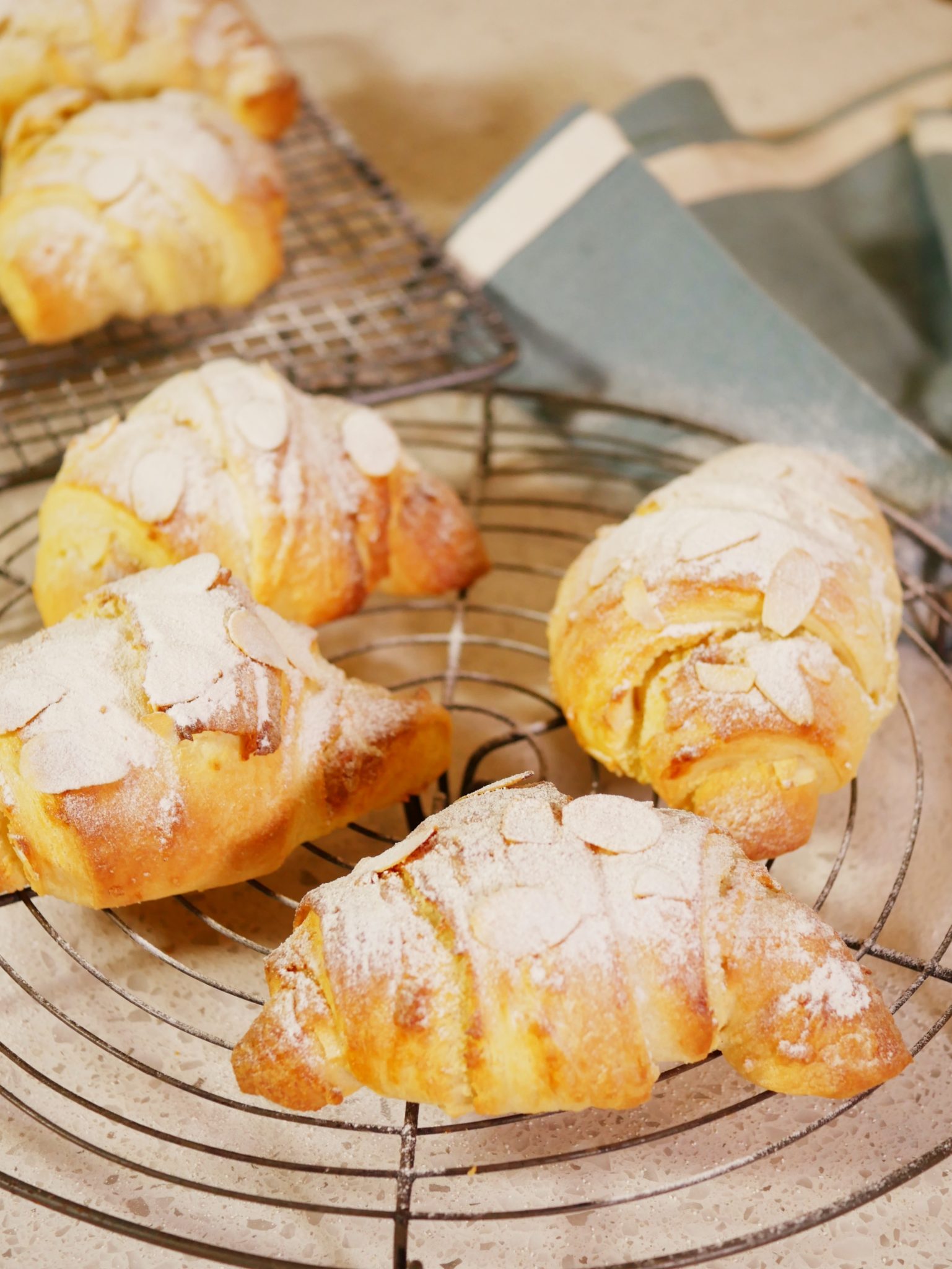 croissants with almond cream filling in thermomix scaled