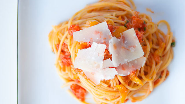pasta red salsa imitation crab recipe