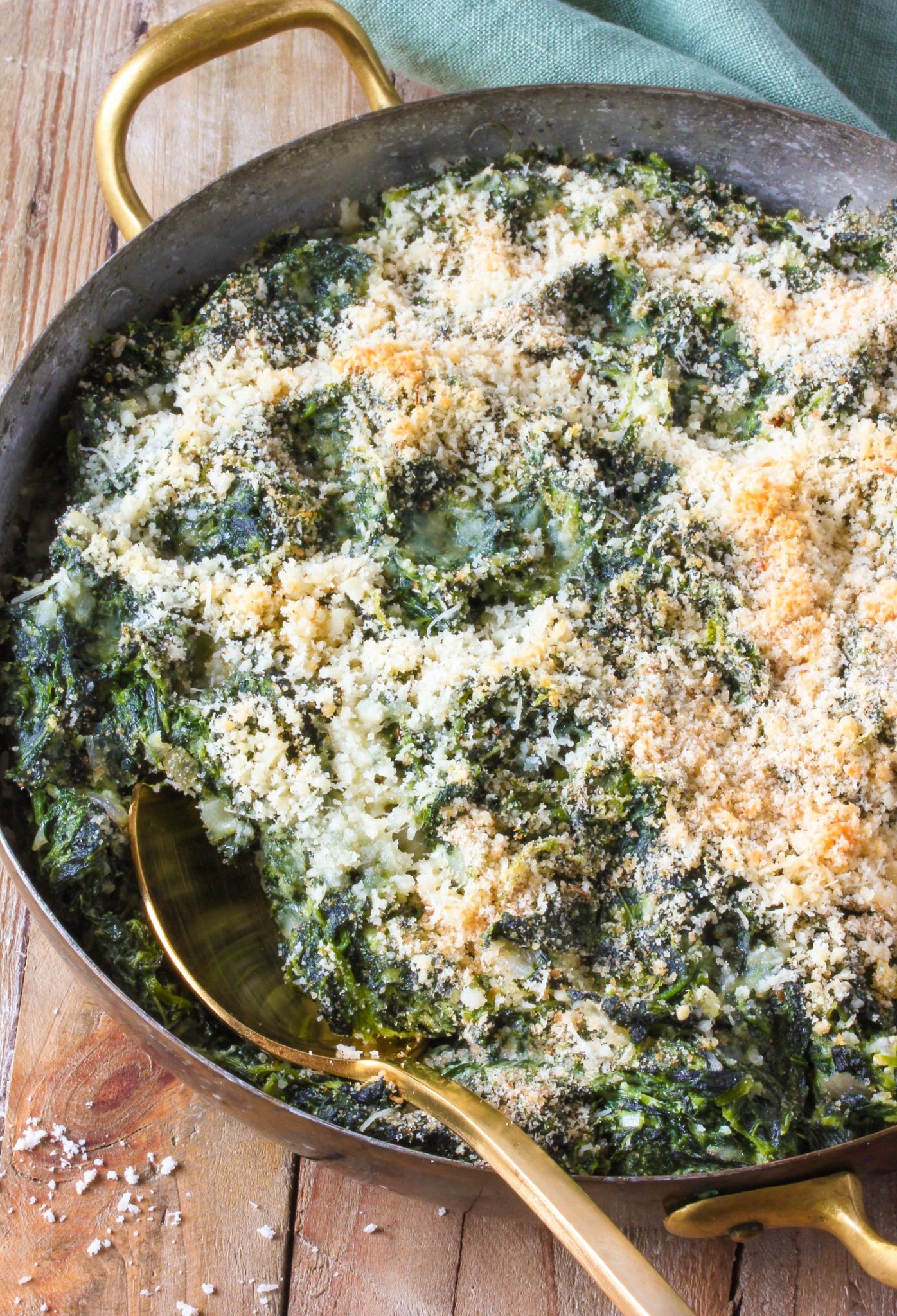 baked spinach and creamed spinach scaled