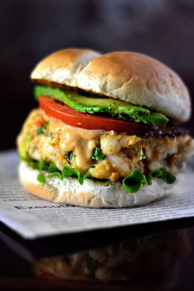 fish and shrimp burger an easy recipe for making the most of the food