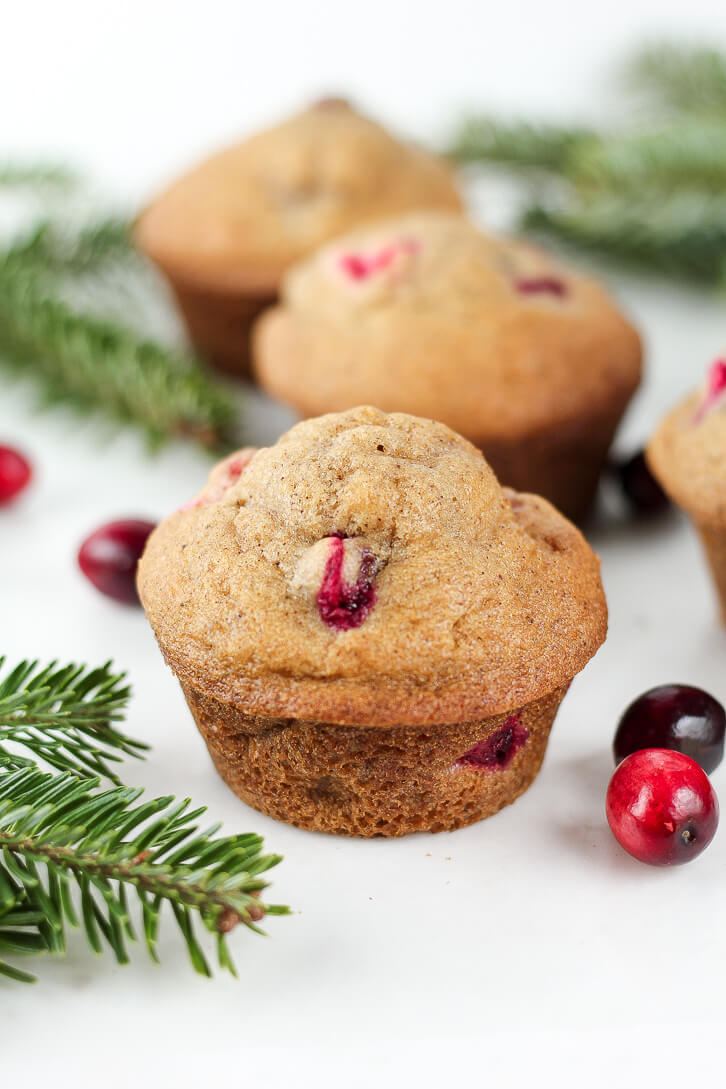 pear cranberry cupcakes