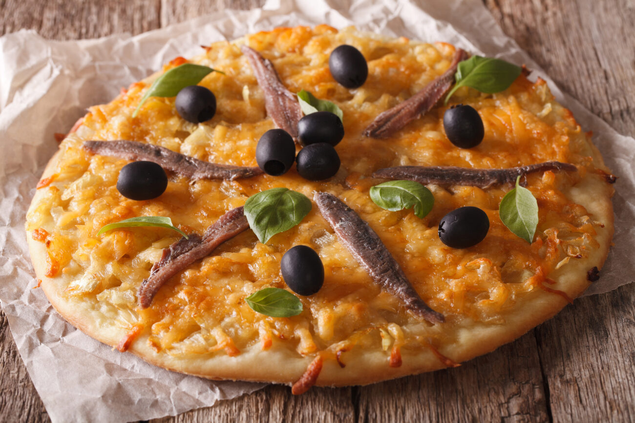 pissaladiere the french pizza recipe with caramelized onion and anchovies
