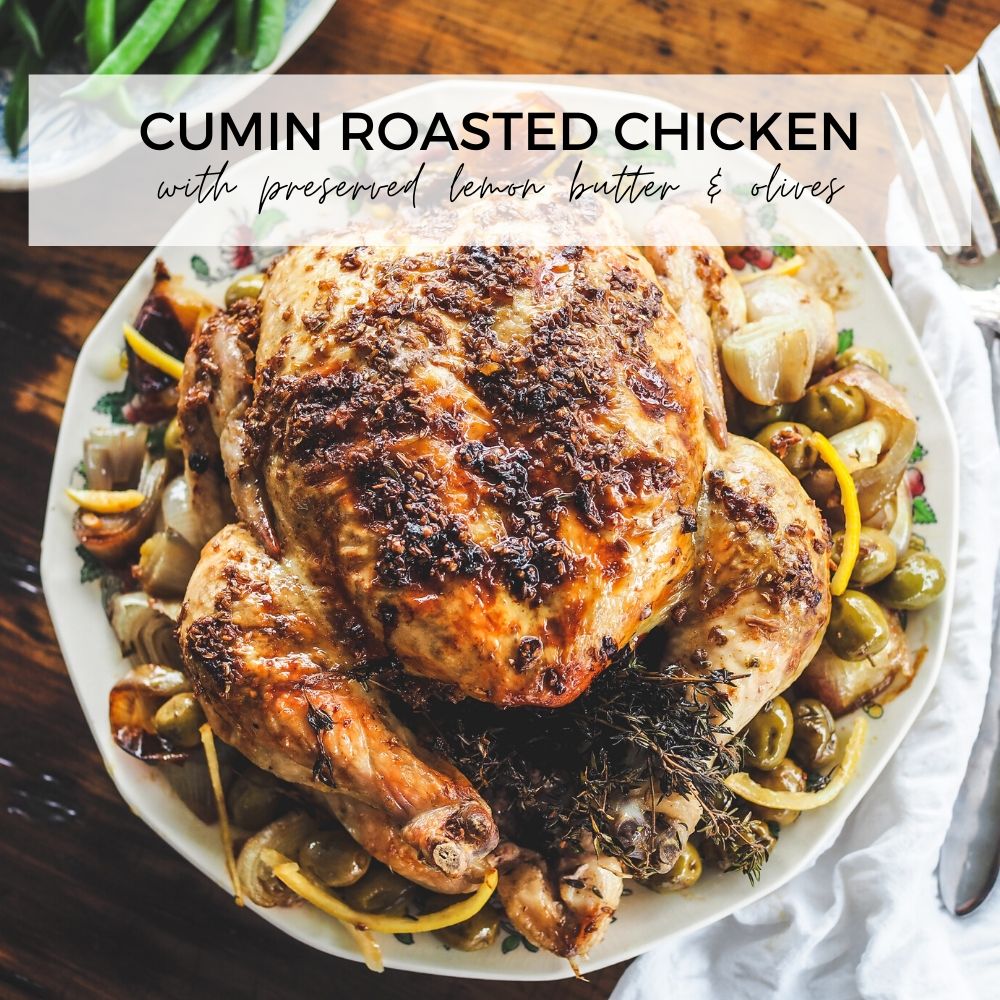 roasted butter chicken with cumin