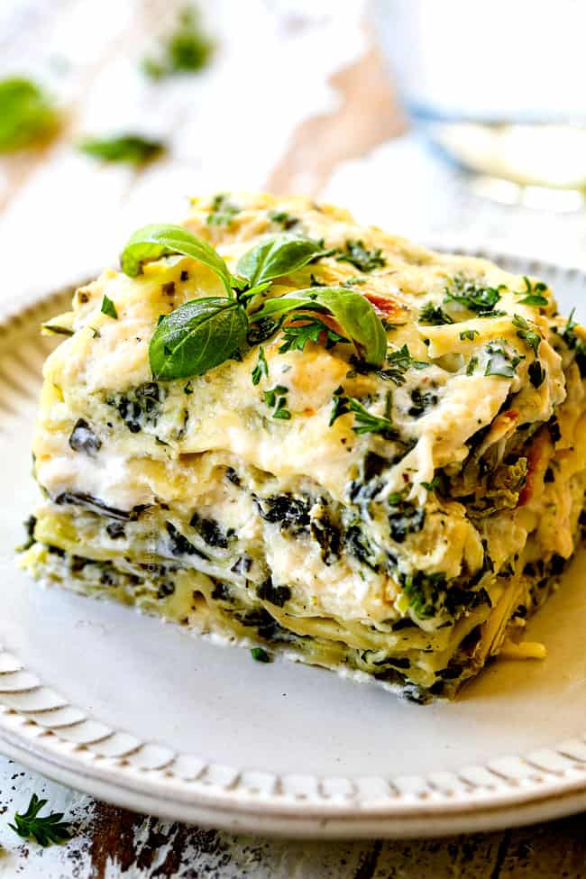 baked green lasagna