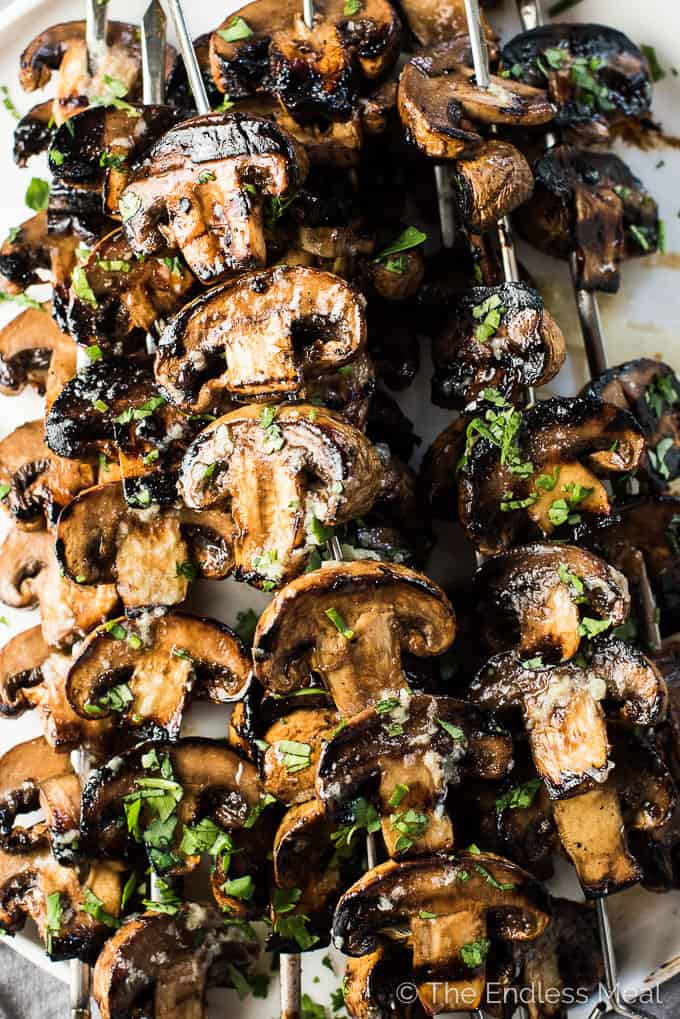grilled mushrooms