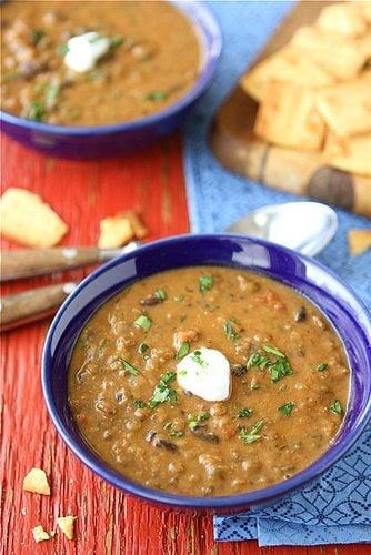lentil soup with smoked