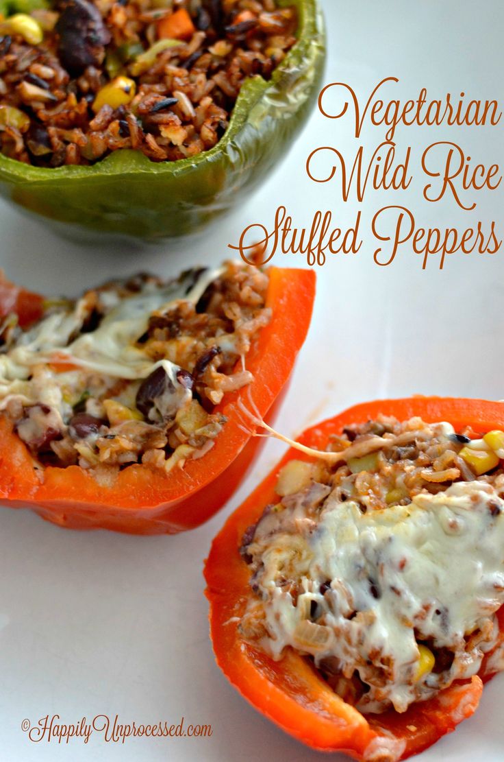peppers stuffed with vegetable rice