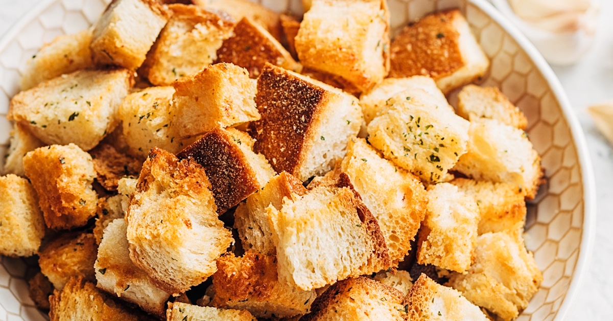 butter toasted croutons