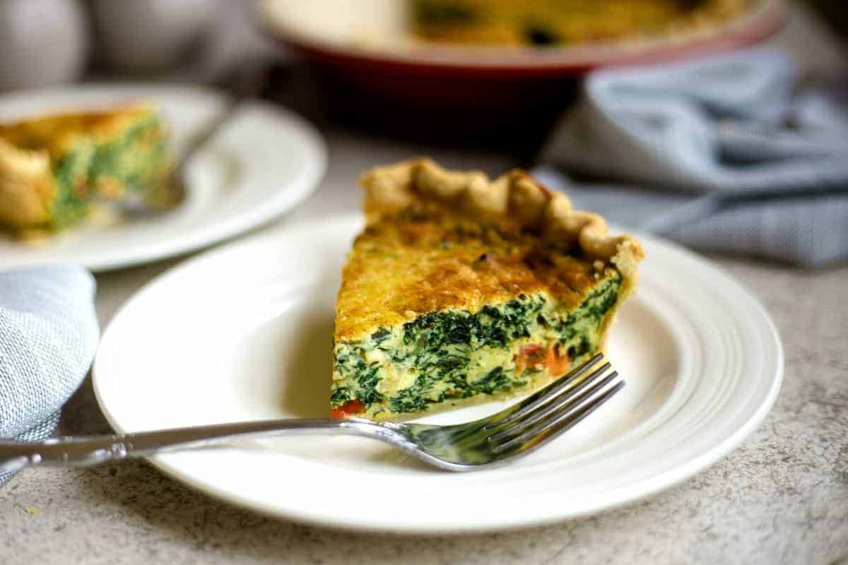 quiche with spinach