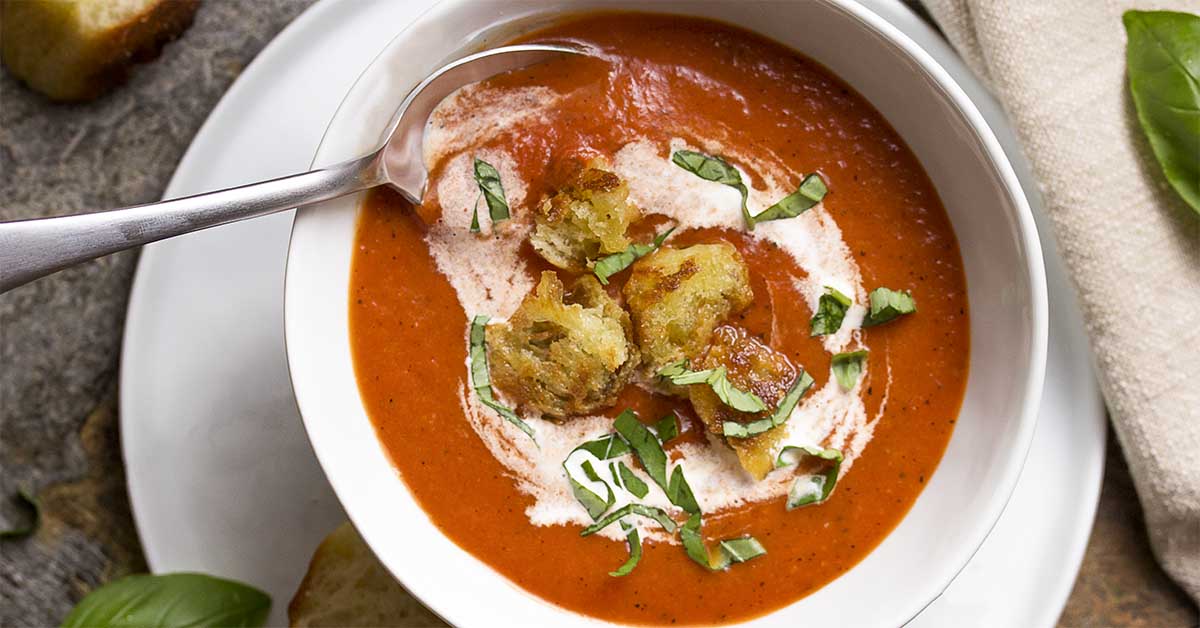 roasted tomato and pepper soup